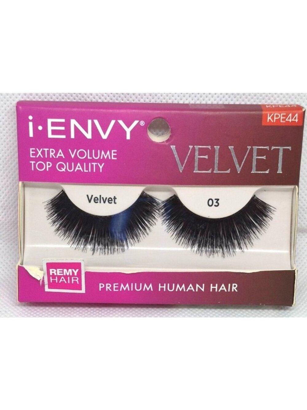 I-Envy Velvet 03 Premium Human Hair False Eyelashes Extra Volume Style KPE44